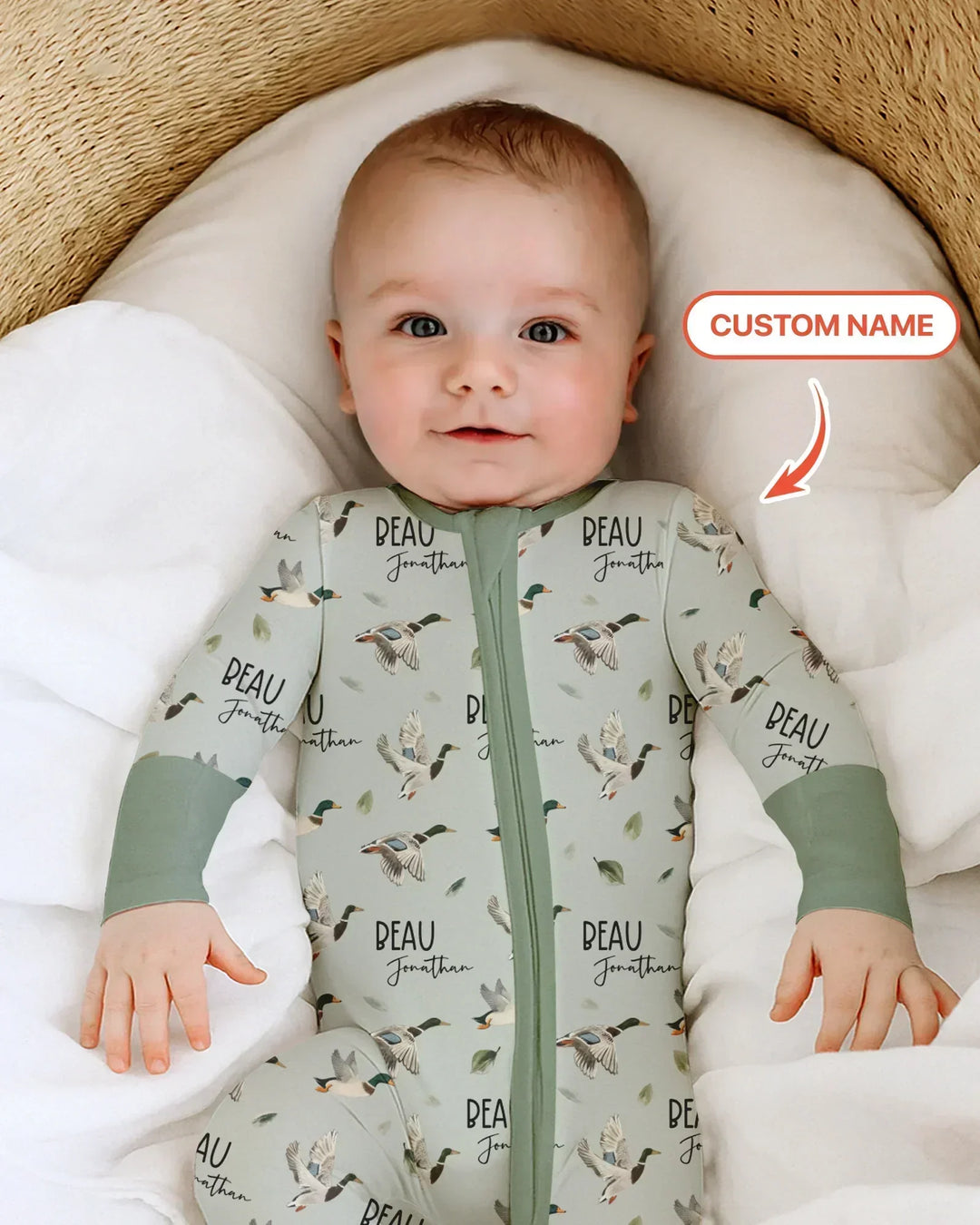 Gerippte Babykleidung mit individuellem Foto - Weich &amp; Skizzenhaft