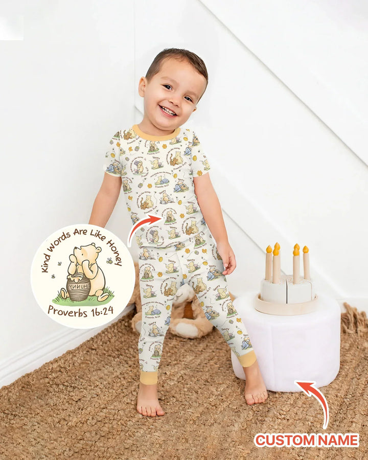 Zweiteiliges, kurzärmliges Pyjama-Set mit Marienkäfern