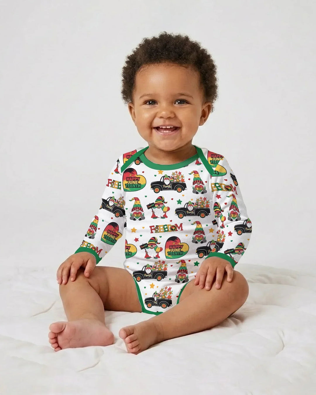 Gerippte Babykleidung mit individuellem Foto - Weich &amp; Skizzenhaft