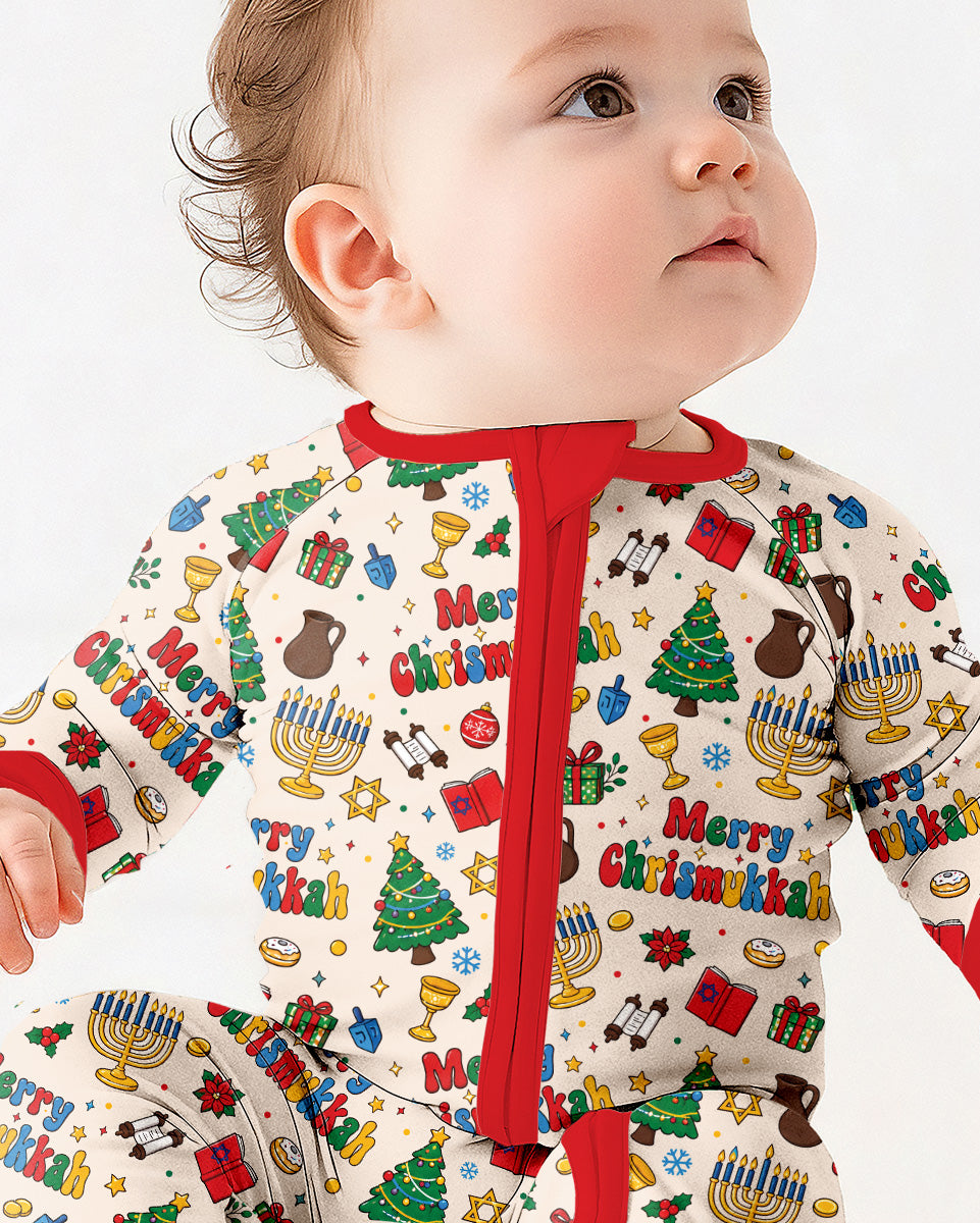 Merry Chrismukkah Bamboo Convertible Zippy