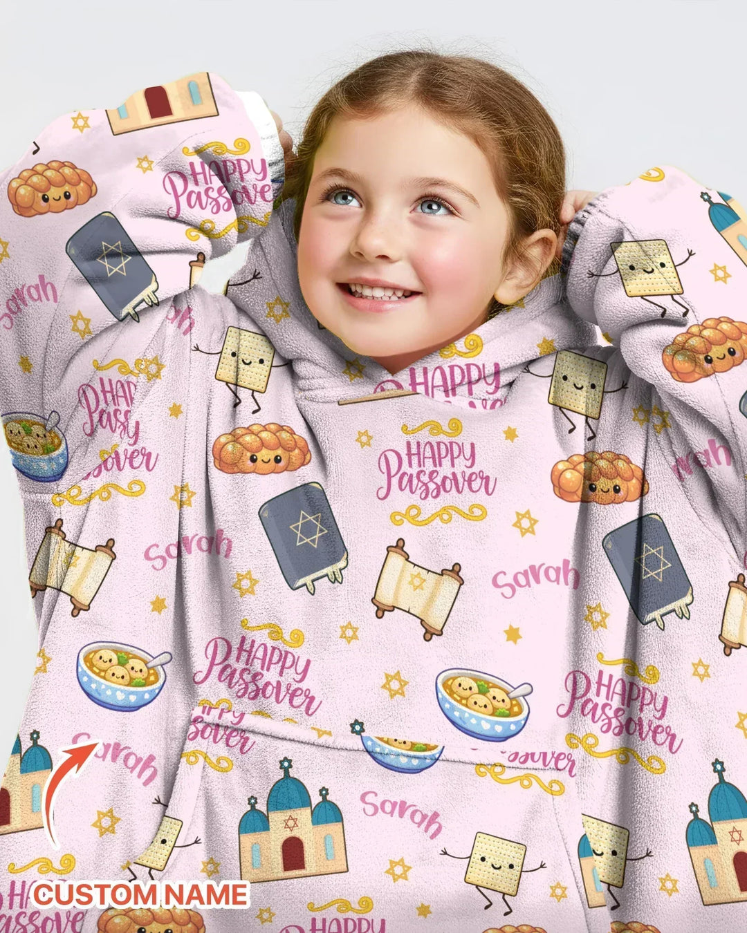 Personalisierbarer „Pesach Sameach“ Bambus-Deckenpullover