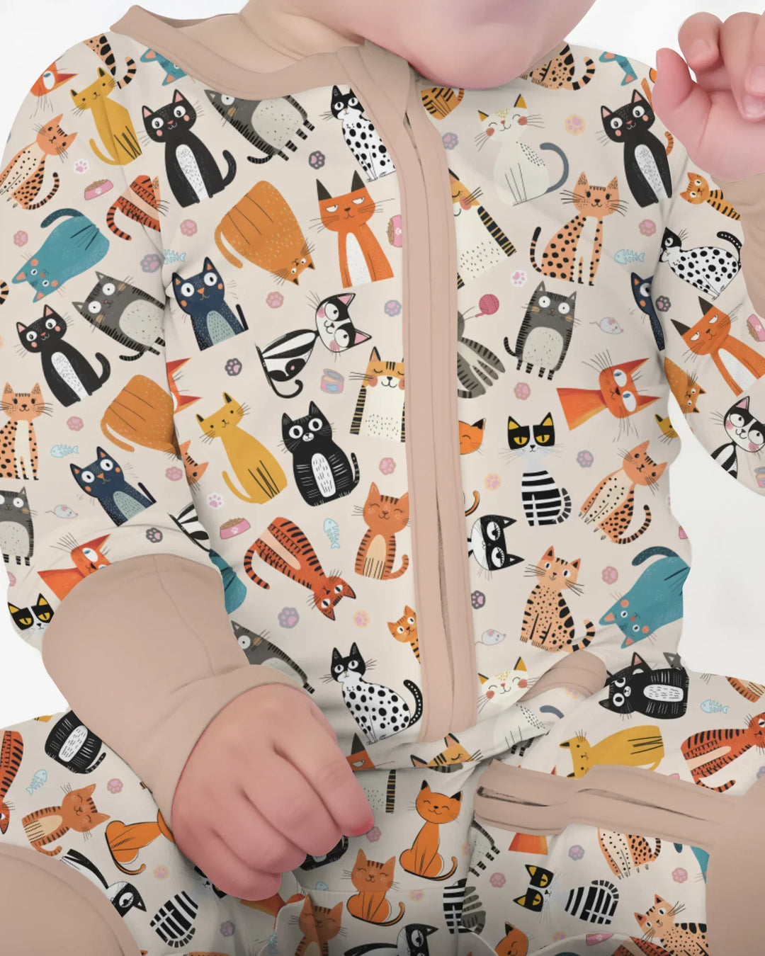 Gerippte Babykleidung mit individuellem Foto - Weich &amp; Skizzenhaft