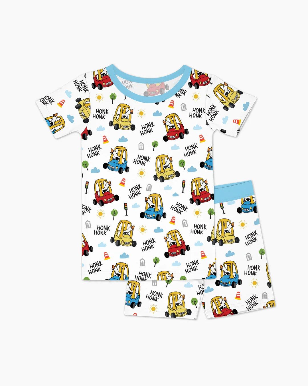 Honk Honk Silly Goose Bamboo Two Piece Short Sleeve Shorts Pajama Set