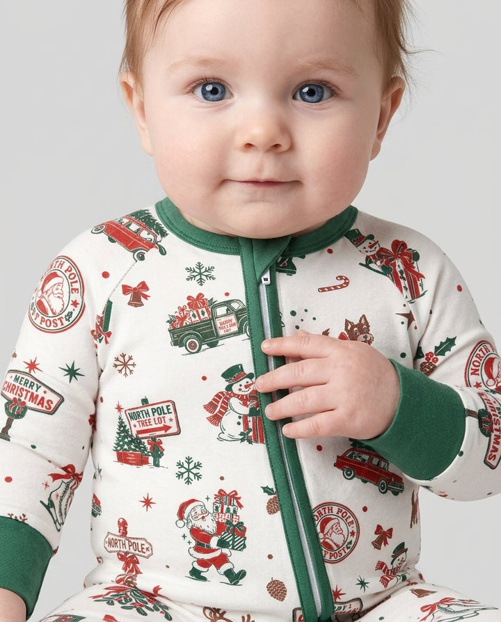 North Pole Retro Bamboo Convertible Zippy