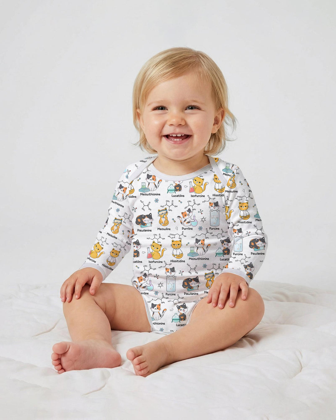 Gerippte Babykleidung mit individuellem Foto - Weich &amp; Skizzenhaft