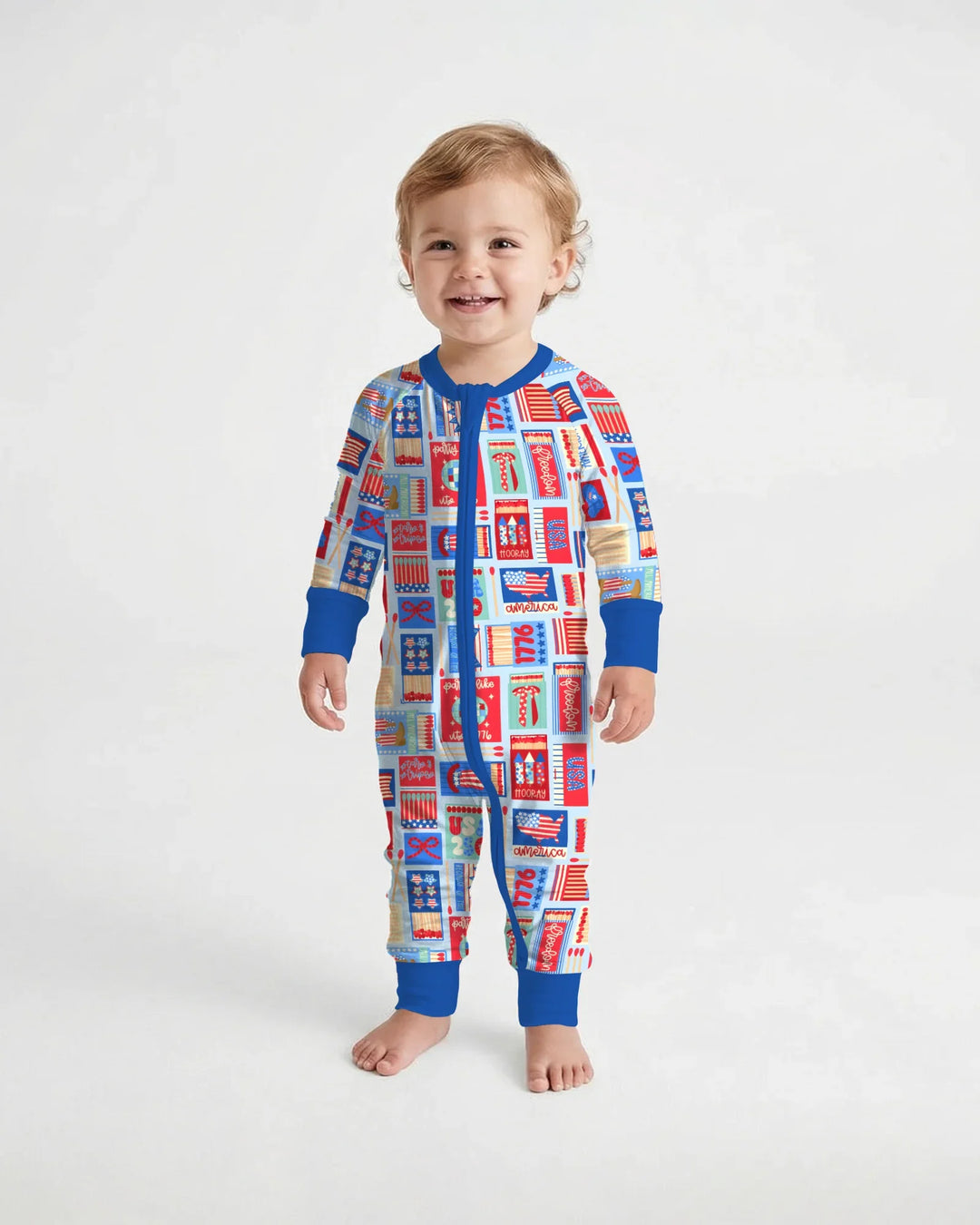 Patriotic Matchbox Family Matching Bamboo Convertible Zippy