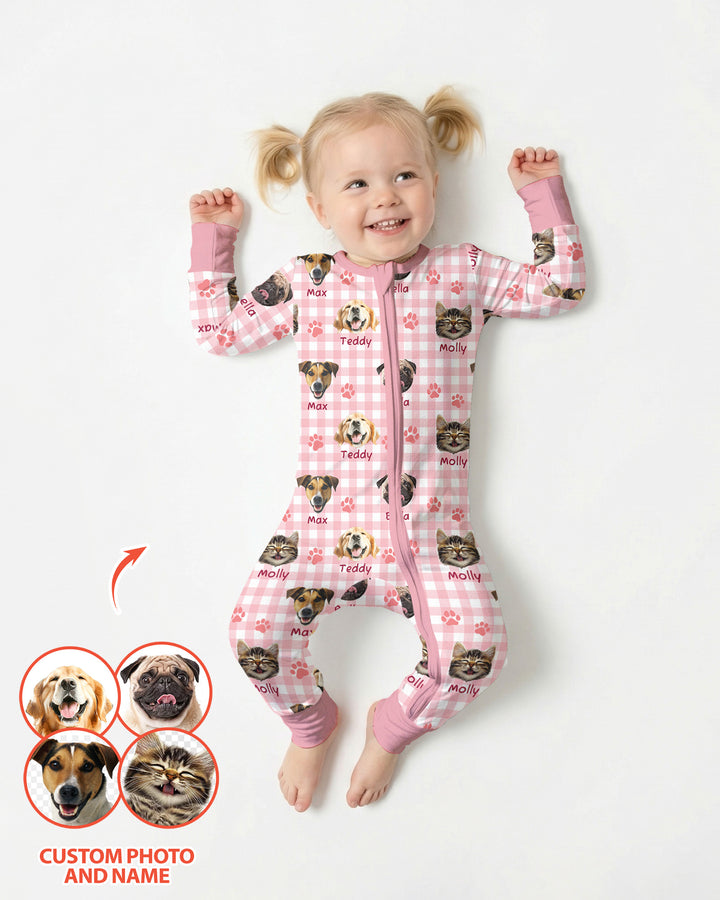 Custom Pet Photo With Name Bamboo Convertible Zippy