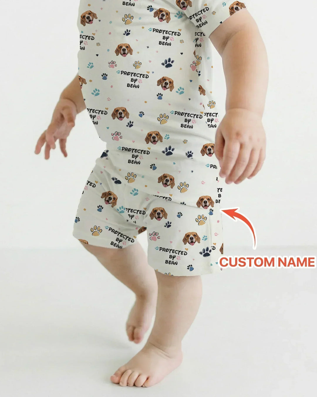 Zweiteiliges Pyjama-Set mit kurzen Ärmeln und Shorts im Sommer-Design