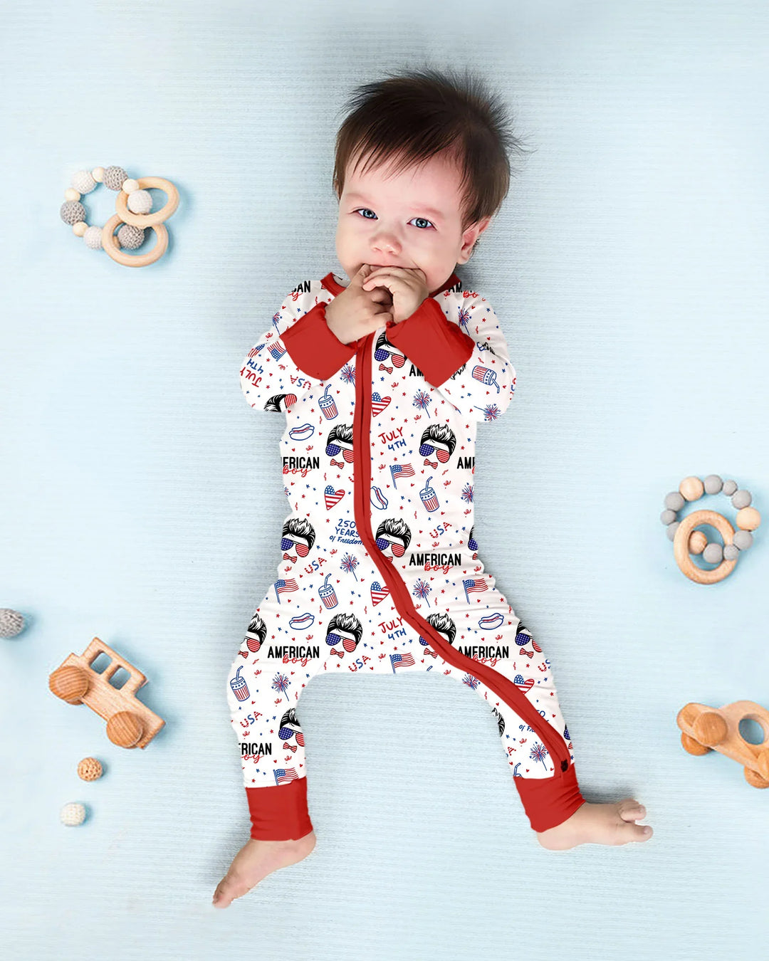 Gerippte Babykleidung mit individuellem Foto - Weich &amp; Skizzenhaft