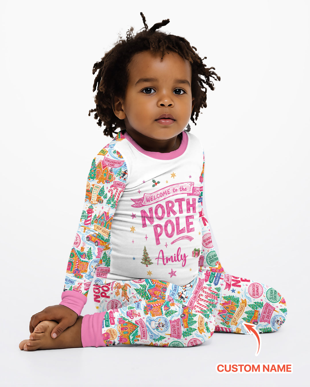 Welcome To The North Pole Bamboo Two Piece Long Sleeve Pajama Set