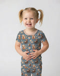 Zweiteiliges, kurzärmliges Pyjama-Set mit Marienkäfern
