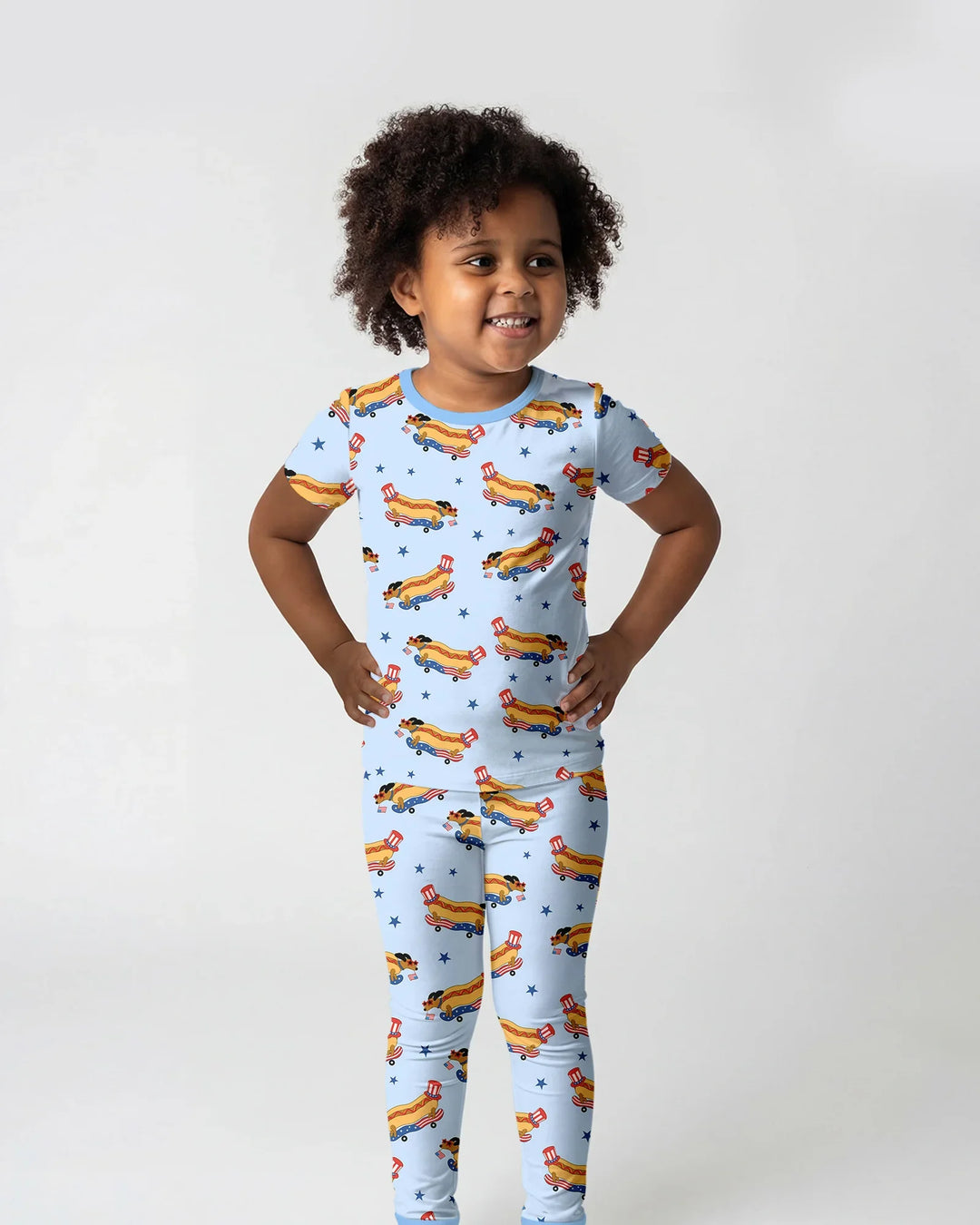 Zweiteiliges, kurzärmliges Pyjama-Set mit Marienkäfern