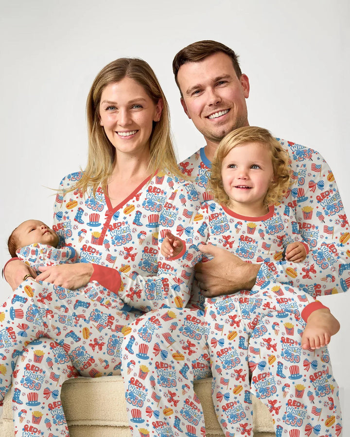 Red White & 250 Bamboo Women Pajama Set