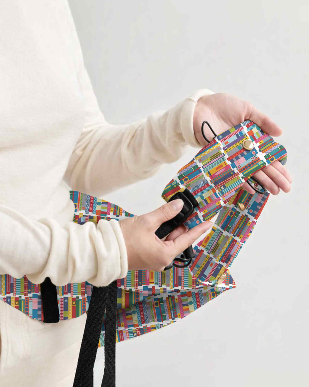 Rainbow Bookshelf Baby Carrier