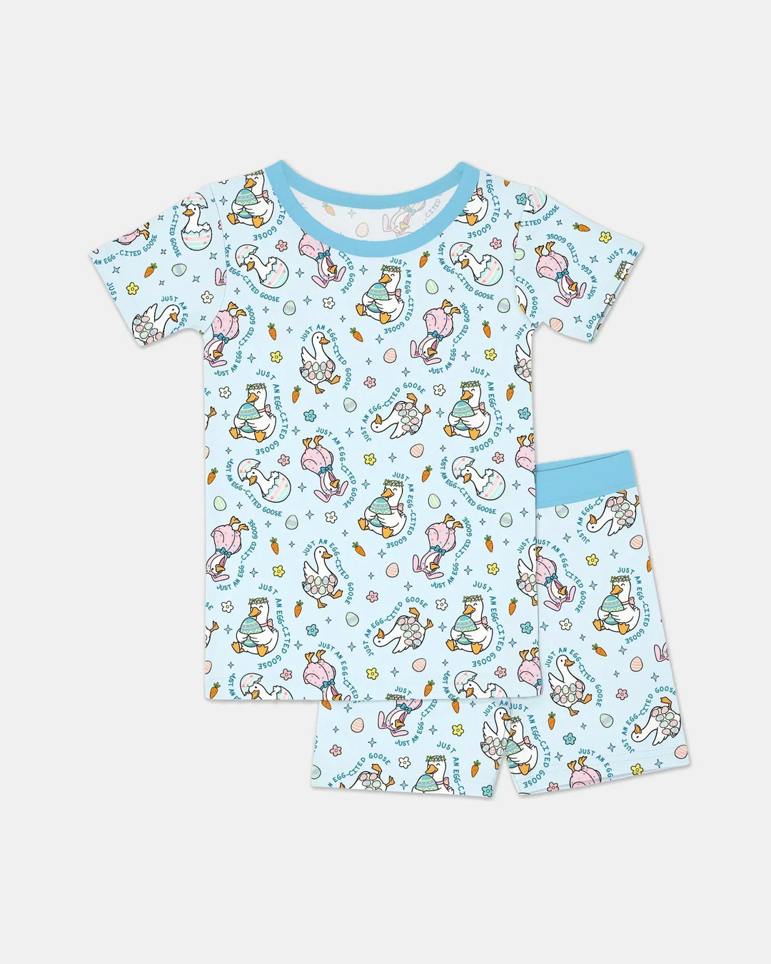 Template Zweiteiliges Pyjama-Set mit kurzen Ärmeln und Shorts