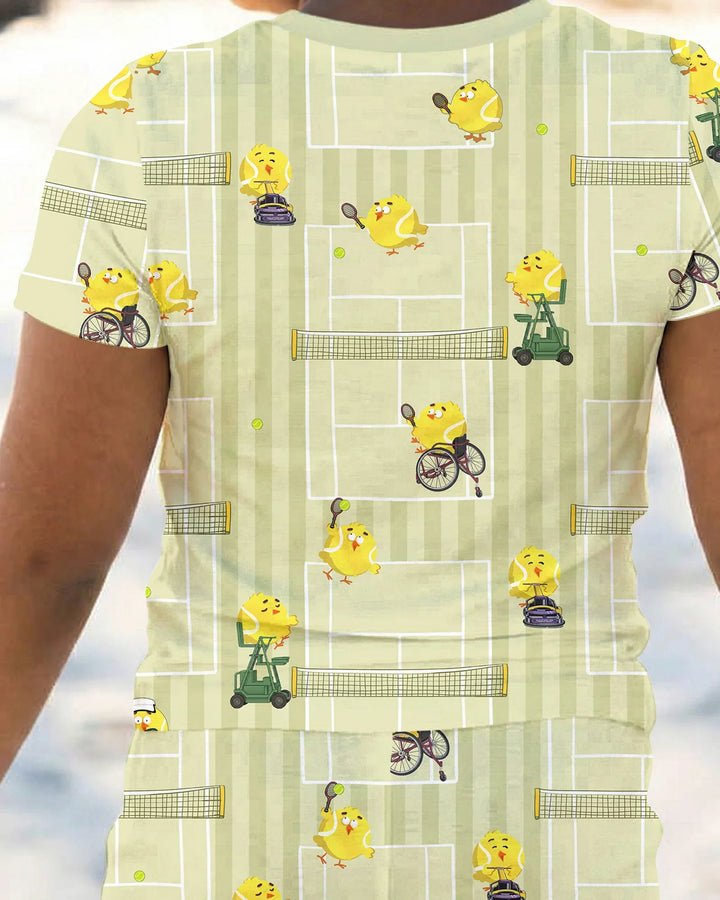 Zweiteiliges, kurzärmliges Pyjama-Set mit Marienkäfern