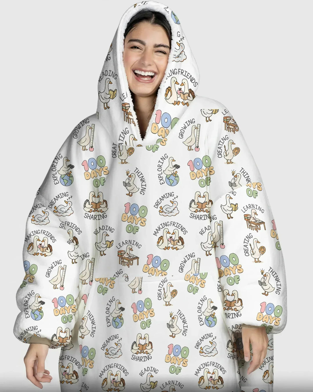 100 Days Of... Tragbarer Bambus-Deckenhoodie