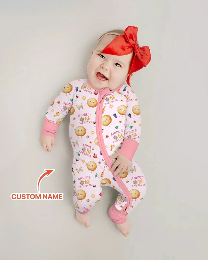 Custom Name 1st Passover Bamboo Convertible Zippy