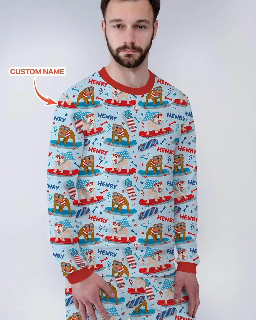 Vorlage Benutzerdefiniertes Herren-Pyjama-Set
