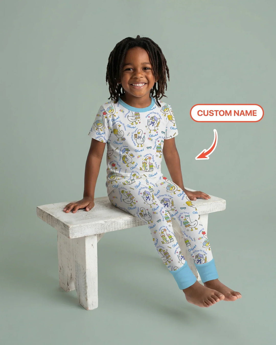Zweiteiliges, kurzärmliges Pyjama-Set mit Marienkäfern