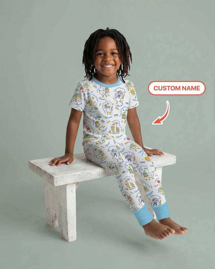 Zweiteiliges, kurzärmliges Pyjama-Set mit Marienkäfern