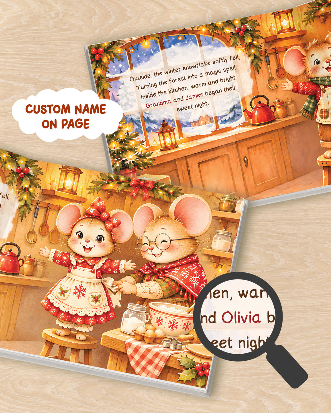 Personalized Grandma & Grandchild Christmas Book