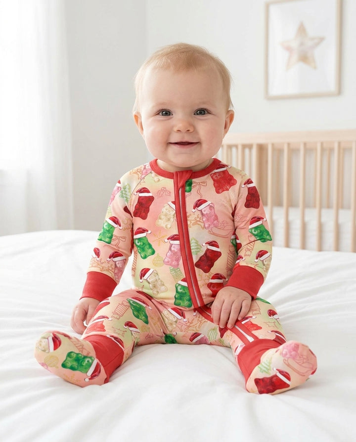 Gummy Bear Santa Christmas Bamboo Convertible Zippy