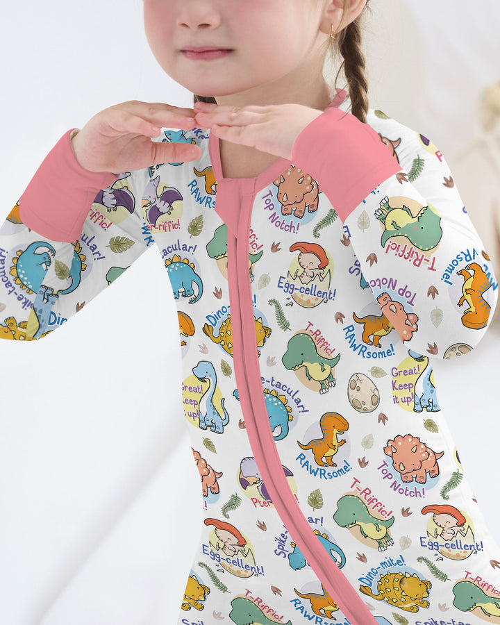 Cute Dinosaur Pun Bamboo Convertible Zippy
