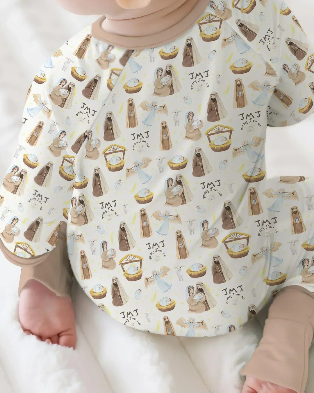 Gerippte Babykleidung mit individuellem Foto - Weich &amp; Skizzenhaft
