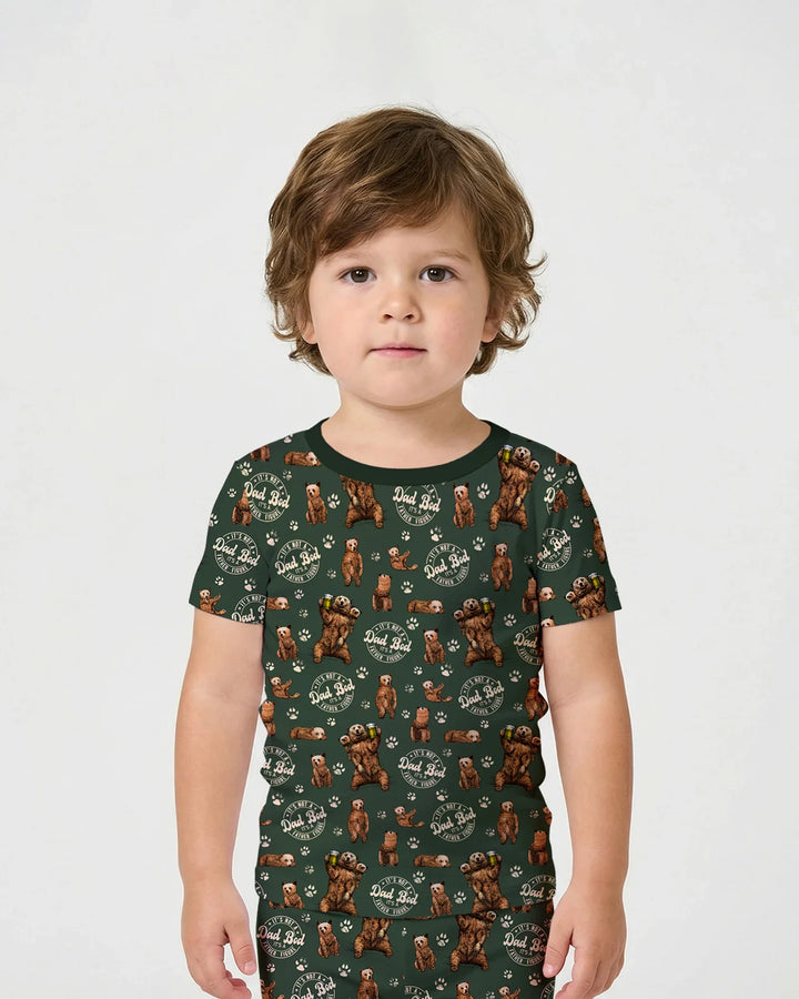 Template Zweiteiliges Pyjama-Set mit kurzen Ärmeln und Shorts