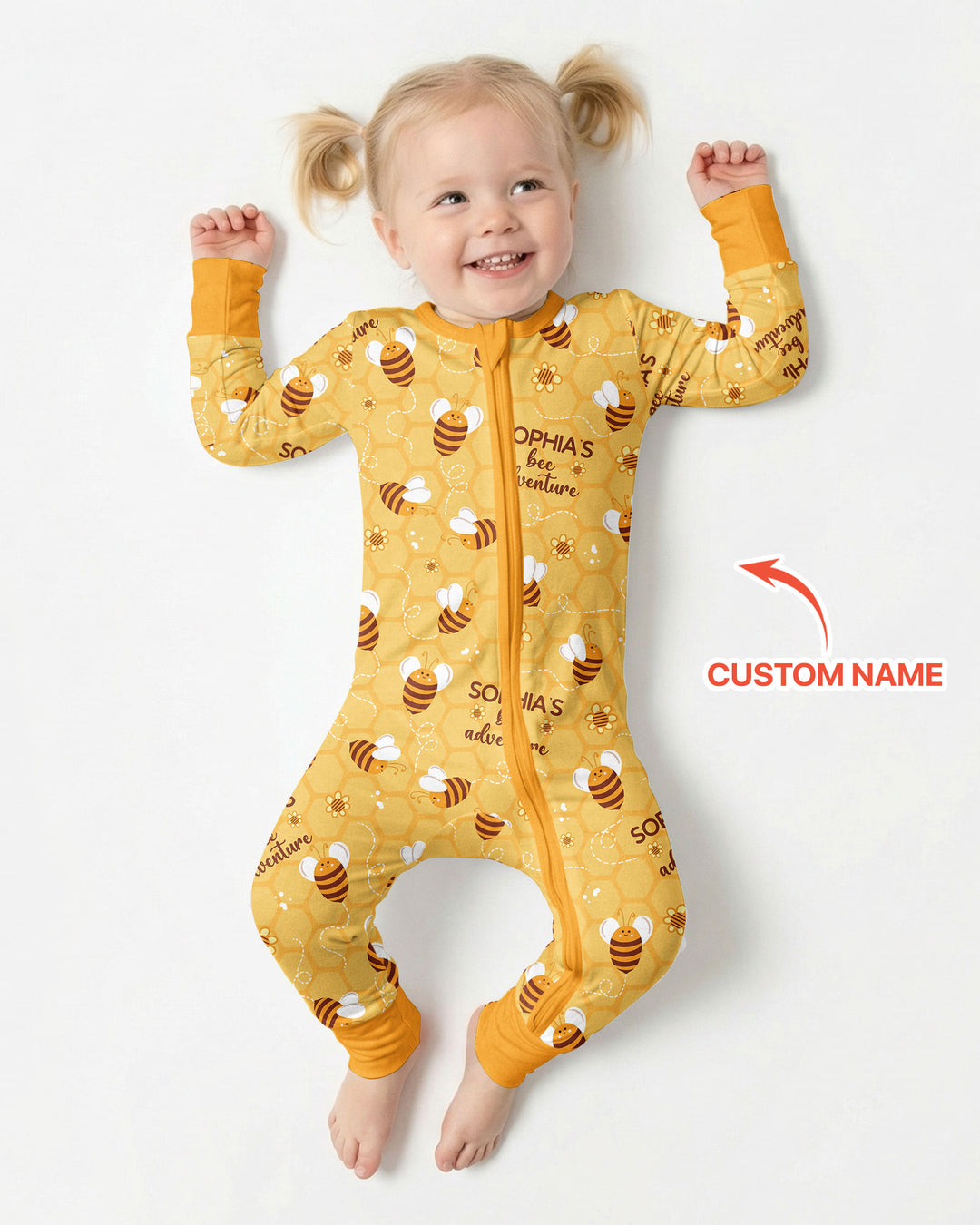 Custom Name Bee Back To School Bamboo Convertible Zippy