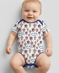 Gerippte Babykleidung mit individuellem Foto - Weich &amp; Skizzenhaft