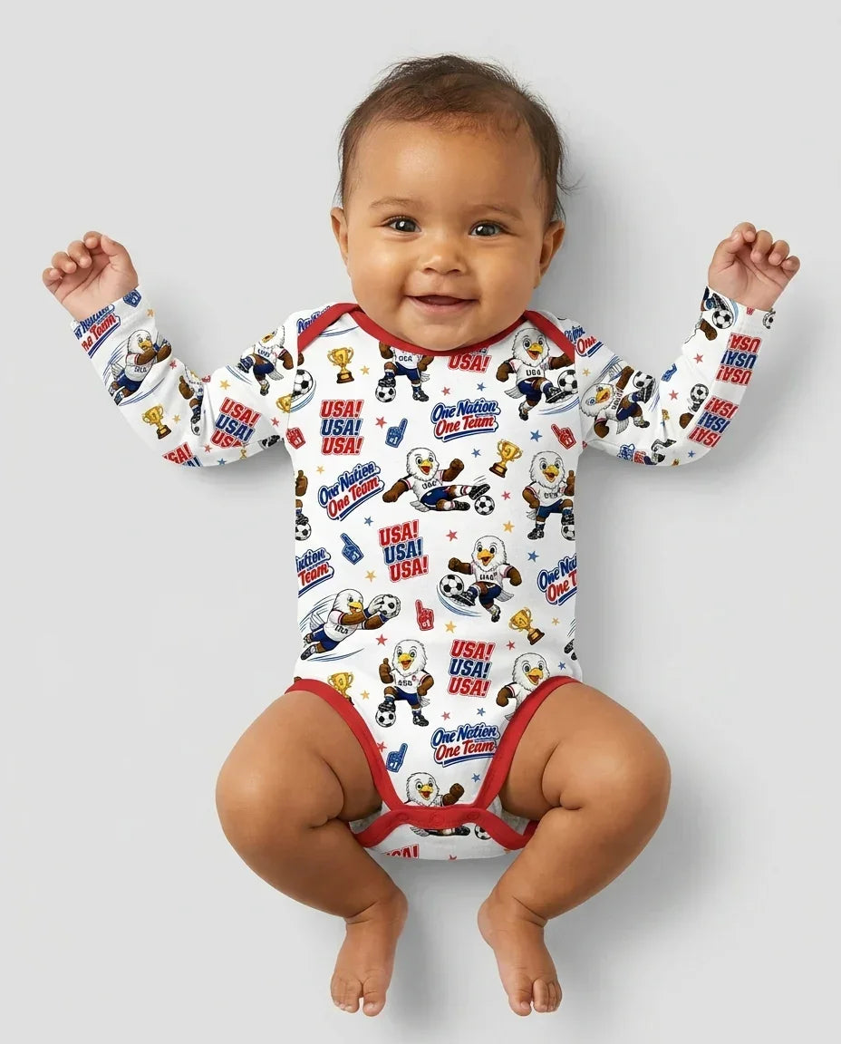 Gerippte Babykleidung mit individuellem Foto - Weich &amp; Skizzenhaft