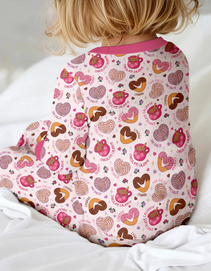 Te quiero un churro Bamboo Two Piece Long Sleeve Pajama Set