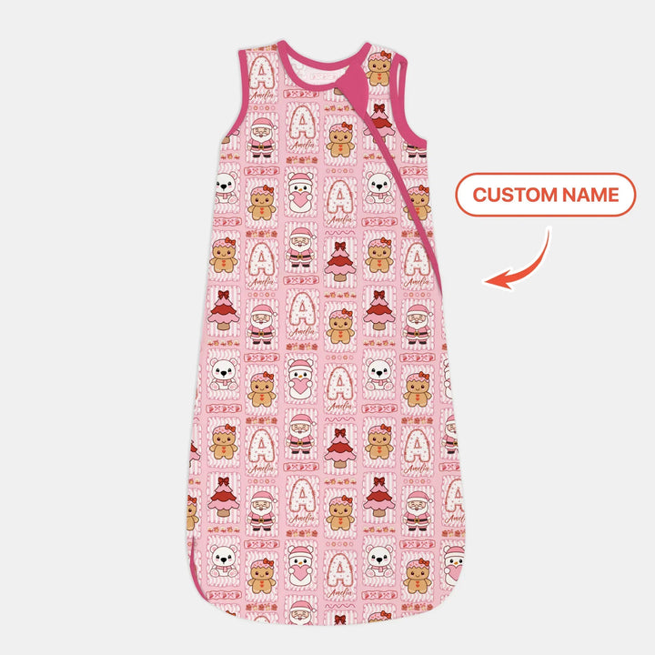 Custom Name Winter Wonderland Bamboo Sleep Bag