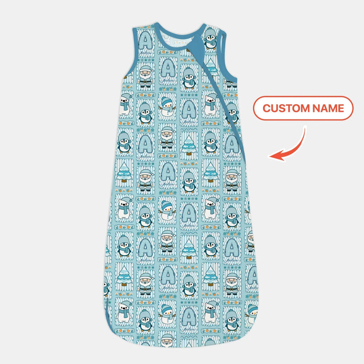 Custom Name Winter Wonderland Bamboo Sleep Bag