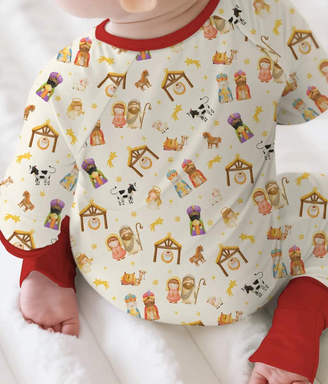 Gerippte Babykleidung mit individuellem Foto - Weich &amp; Skizzenhaft