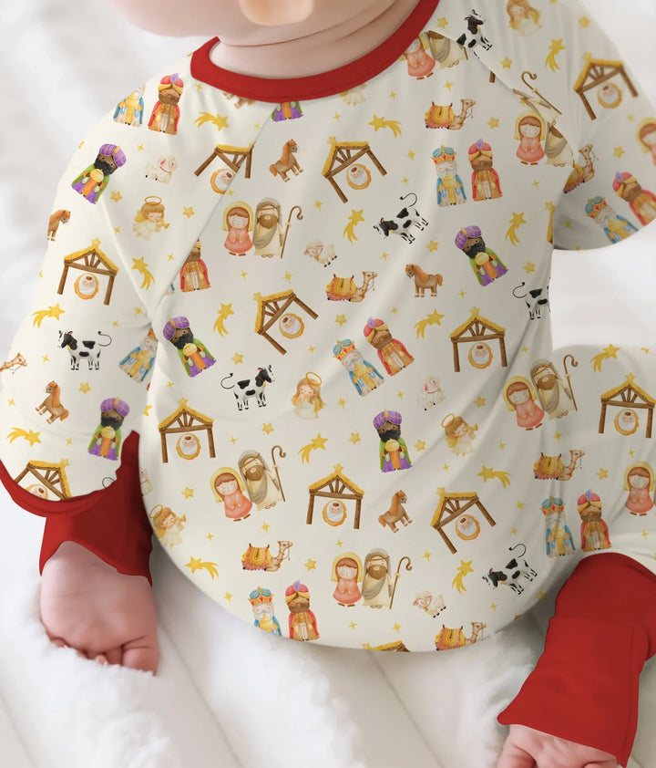 Gerippte Babykleidung mit individuellem Foto - Weich &amp; Skizzenhaft