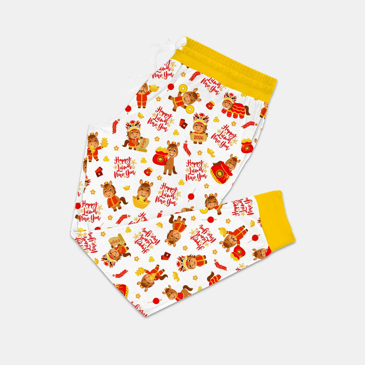 Pyjama-Set für Damen "Jahr des Pferdes" aus Bambus