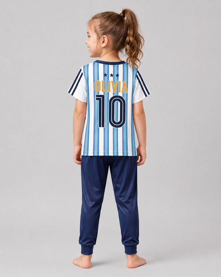 Zweiteiliges, kurzärmliges Pyjama-Set mit Marienkäfern
