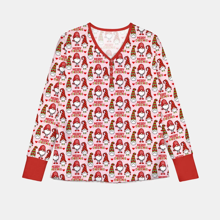 Gnomie Christmas Bamboo Women Pajama Set