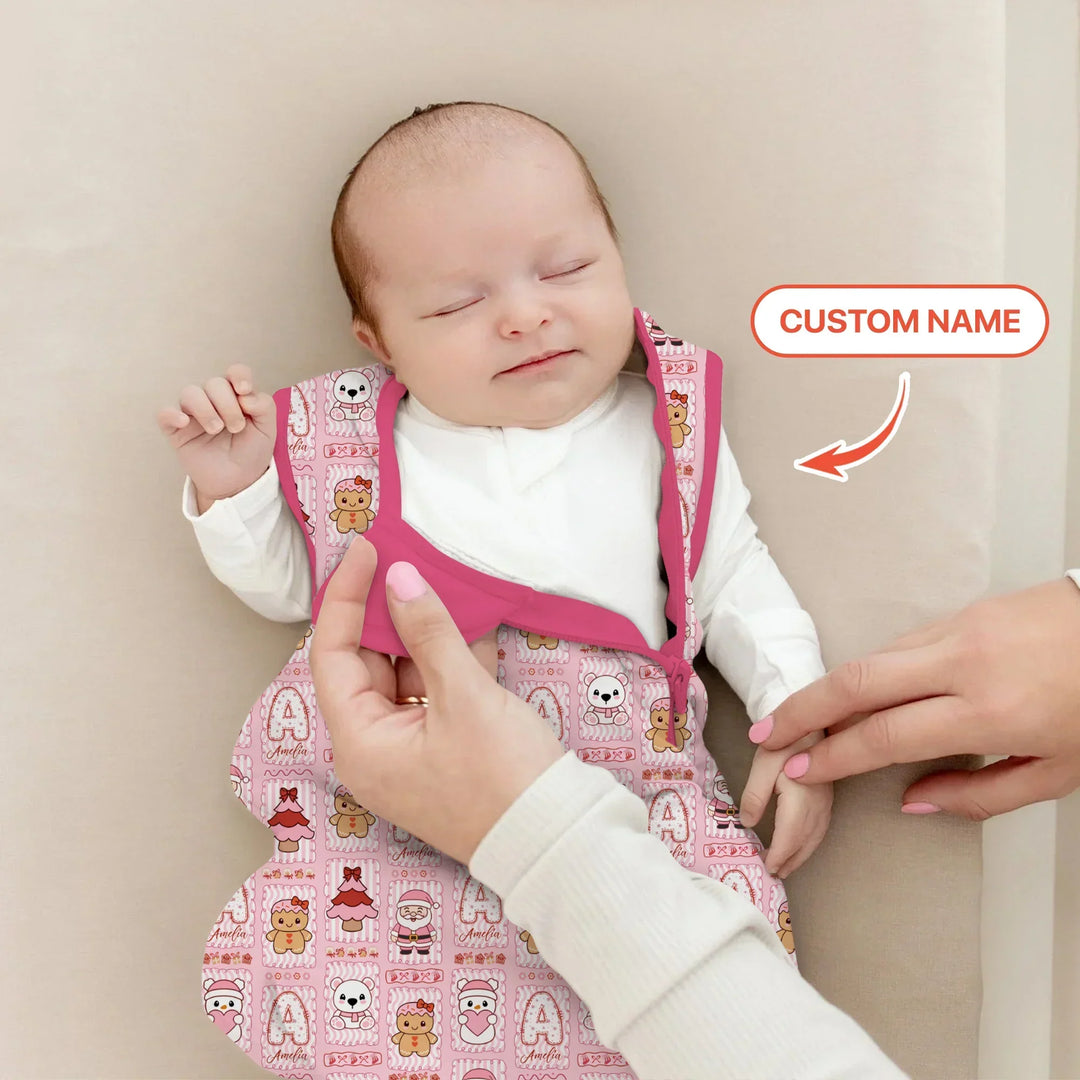 Custom Name Winter Wonderland Bamboo Sleep Bag