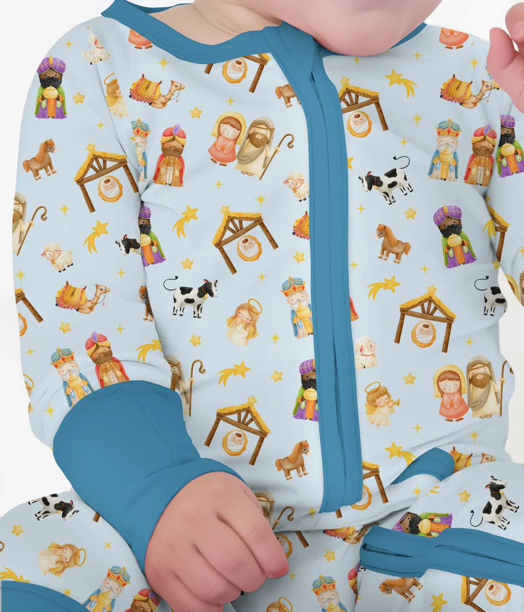 Gerippte Babykleidung mit individuellem Foto - Weich &amp; Skizzenhaft