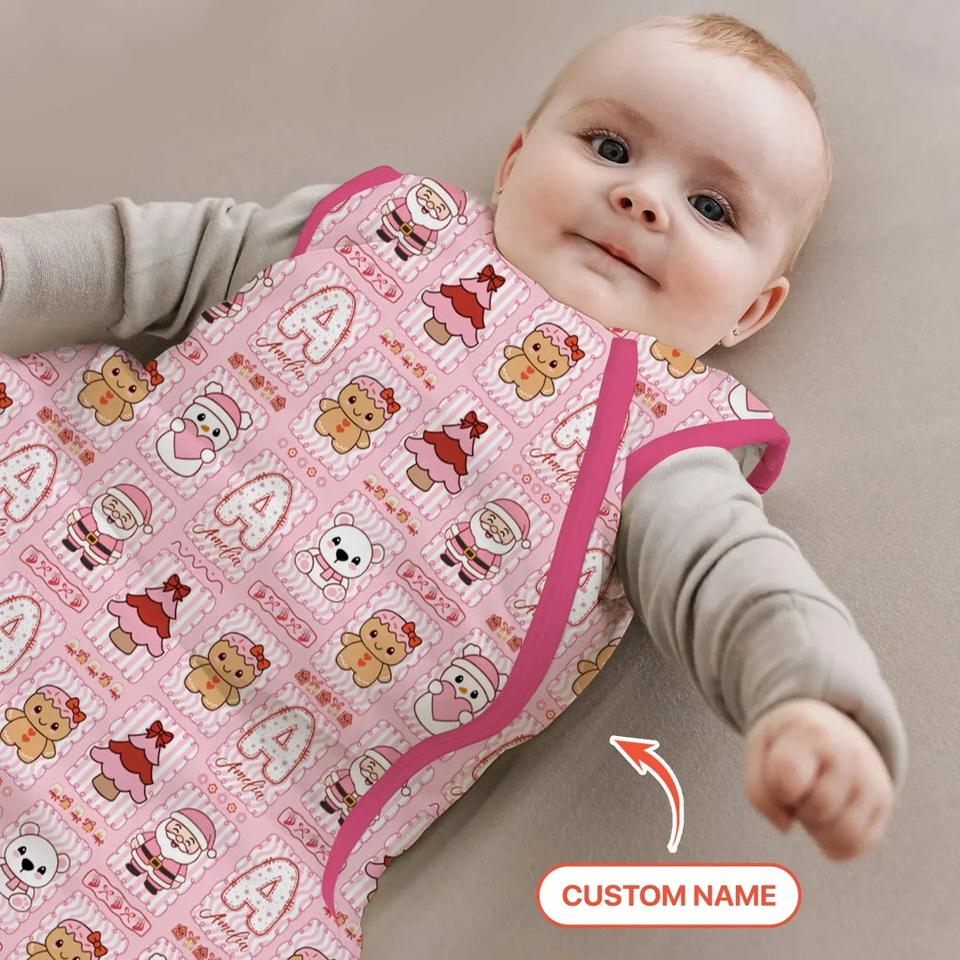 Custom Name Winter Wonderland Bamboo Sleep Bag