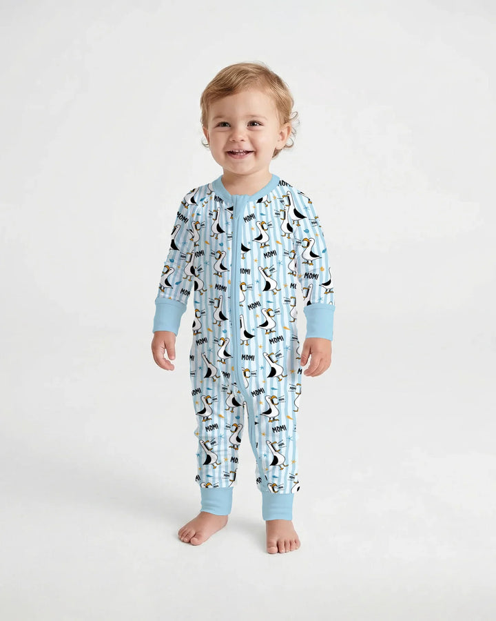 Gerippte Babykleidung mit individuellem Foto - Weich &amp; Skizzenhaft