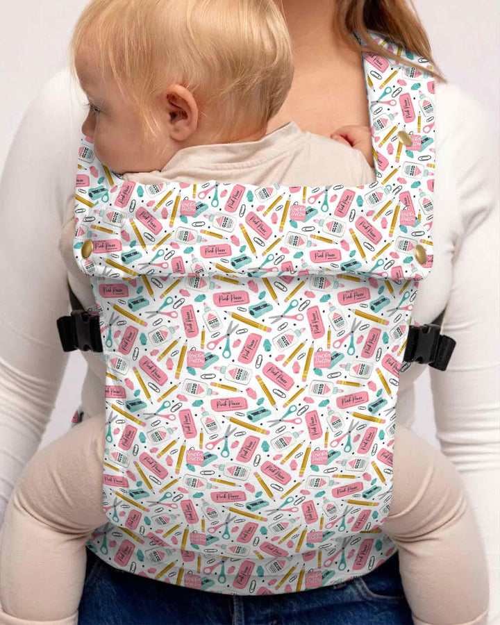 Pink Power School Supplies Baby Carrier