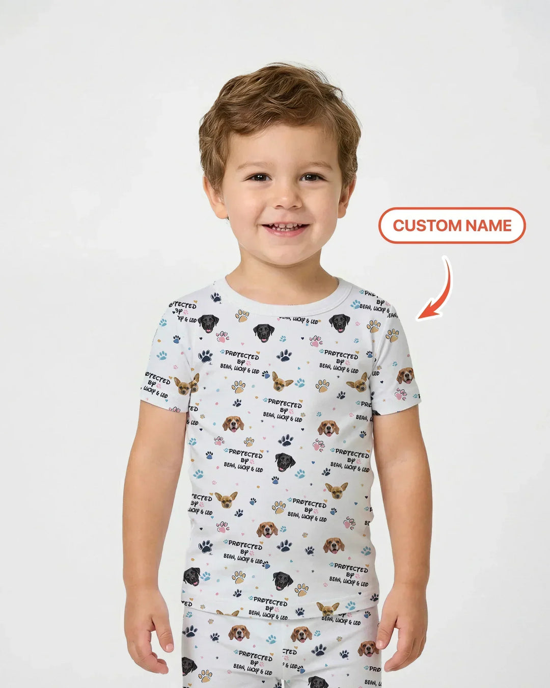 Zweiteiliges, kurzärmliges Pyjama-Set mit Marienkäfern