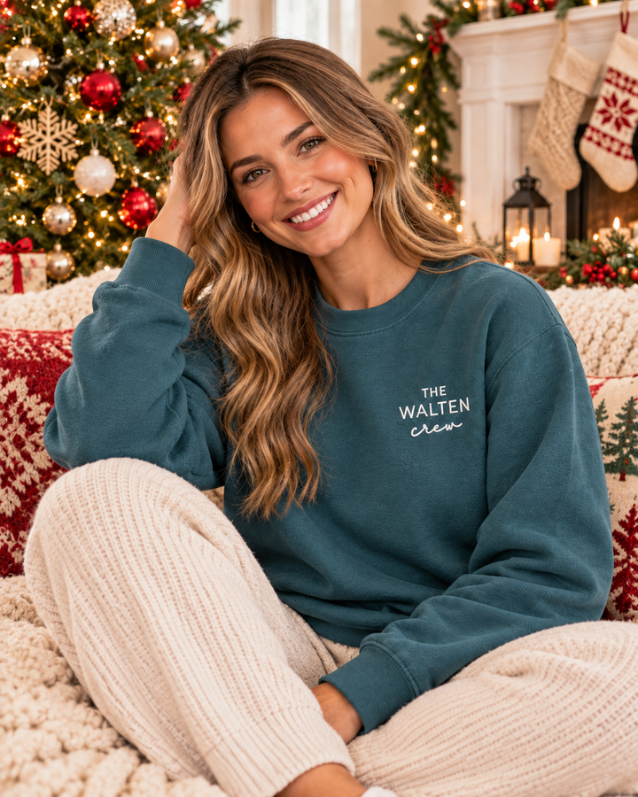 Template Damen-Rundhals-Sweatshirt aus Bambus