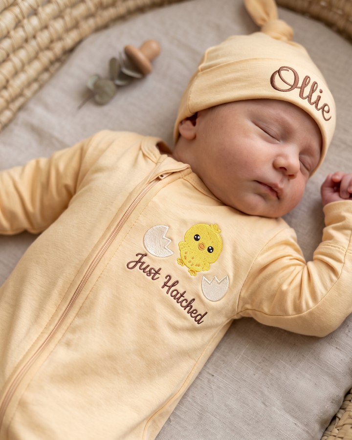 Gerippte Babykleidung mit individuellem Foto - Weich &amp; Skizzenhaft