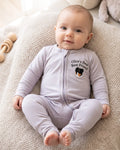 Gerippte Babykleidung mit individuellem Foto - Weich &amp; Skizzenhaft